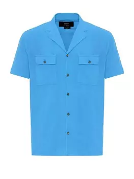 Удобная рубашка на пуговицах Antioch, цвет Neon blue