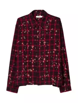 Удобная рубашка на пуговицах Bershka, красный