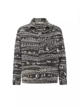 Удобная рубашка на пуговицах Dandalo Daniel, цвет mottled black