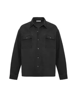 Удобная рубашка на пуговицах Dandalo Renato, черный деним