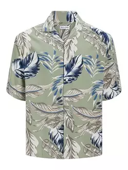 Удобная рубашка на пуговицах JACK & JONES JJEJEFF, оливковый