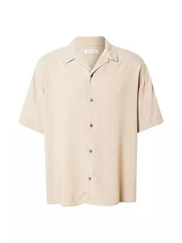 Удобная рубашка на пуговицах JACK & JONES JJEJeff, хаки