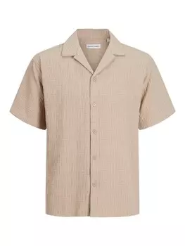 Удобная рубашка на пуговицах JACK & JONES JJEMatteo, песочный