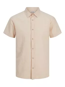Удобная рубашка на пуговицах JACK & JONES JJESummer, бежевый