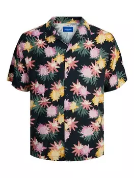 Удобная рубашка на пуговицах JACK & JONES JJLUKE TAMPA, темно-синий