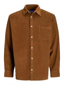 Удобная рубашка на пуговицах JACK & JONES JORBlicher, коричневый