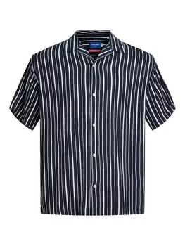 Удобная рубашка на пуговицах JACK & JONES Luke Aruba, ночной синий