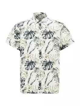Удобная рубашка на пуговицах Jack & Jones Plus JJHAWAII, белый