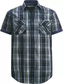 Удобная рубашка на пуговицах Jan Vanderstorm Landotan, цвет Light blue/Dark blue