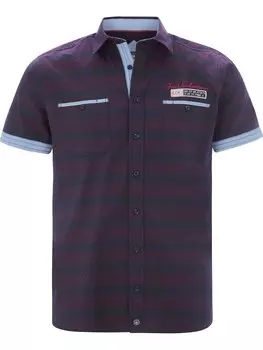 Удобная рубашка на пуговицах Jan Vanderstorm Leikvard, цвет Dark red