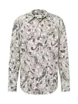 Удобная рубашка на пуговицах NN07 Quinsy, темно-синий