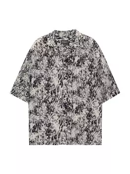 Удобная рубашка на пуговицах Pull&Bear, черный