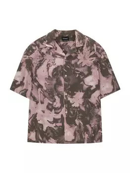 Удобная рубашка на пуговицах Pull&Bear, розовый