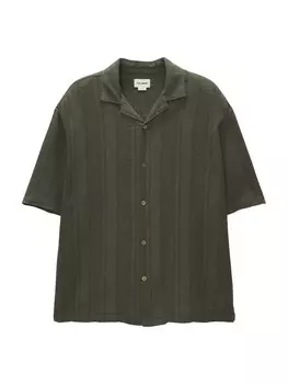 Удобная рубашка на пуговицах Pull&Bear, зеленый