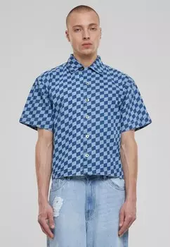Удобная рубашка на пуговицах Urban Classics, цвет Blue/Light blue