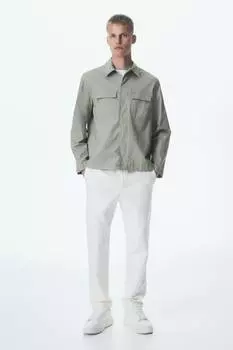 Удобная верхняя рубашка обычного кроя H&M, зеленый