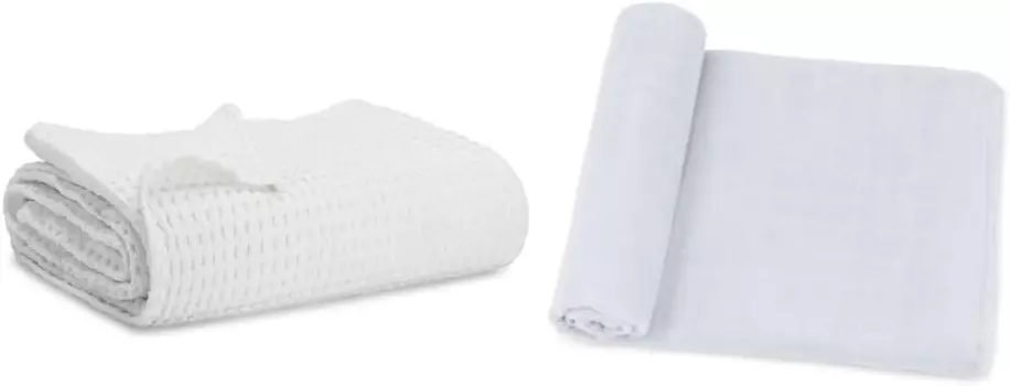 Удобное хлопковое одеяло вафельного переплетения Cubs и муслиновые пеленальные одеяла в комплекте с нейтральным одеялом для приема Comfy Cubs