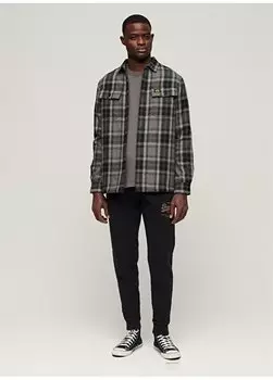 Удобные черные мужские спортивные штаны M7011108A12A_CLASSIC VL HERITAGE JO Superdry, черный
