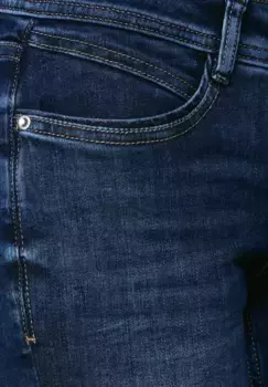 Удобные джинсы STREET ONE с 4 карманами, цвет Deep Indigo Used Wash