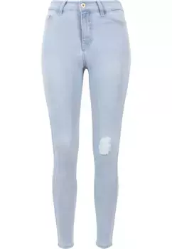 Удобные джинсы URBAN CLASSICS " Urban Classics Women's Ladies High Waist Skinny Denim Pants" (1 шт.), голубой