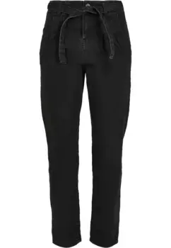 Удобные джинсы URBAN CLASSICS " Urban Classics Women's Ladies High Waist Knitted Denim Chino" (1 шт.), черный