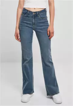 Удобные джинсы URBAN CLASSICS " Urban Classics Women's Ladies High Waist Flared Denim Pants" (1 шт.), цвет Midstone Washed