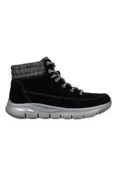 Удобные гладкие замшевые ботинки Arch Fit Skechers, черный