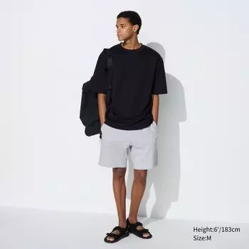 Удобные хлопковые шорты AIRism UNIQLO, серый
