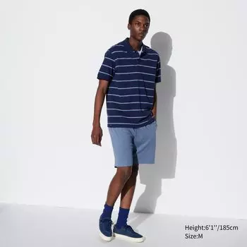 Удобные хлопковые шорты AIRism UNIQLO, синий