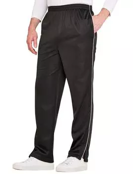 Удобные и стильные трикотажные спортивные брюки с молнией по краю Pegasus, черный