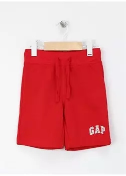 Удобные красные мужские шорты с эластичной резинкой на талии 697982003 Gap, красный