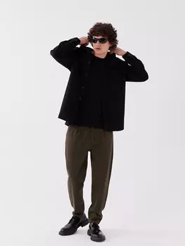 Удобные мужские брюки из габардина LCW Casual, хаки