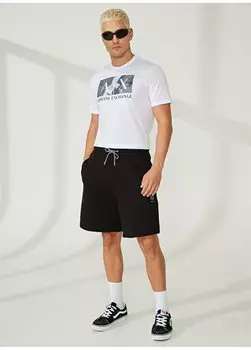 Удобные мужские спортивные шорты черного цвета 3RZSAA 1200-BLACK Armani Exchange, черный