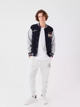 Удобные мужские спортивные штаны для джоггеров LCW Casual, белоснежный меланж