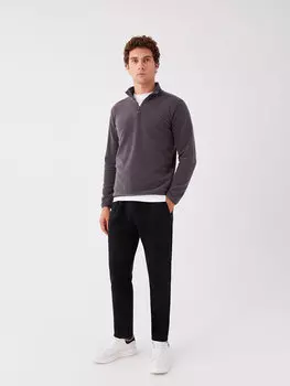 Удобные мужские спортивные штаны из флиса LCWAIKIKI Classic, новый черный