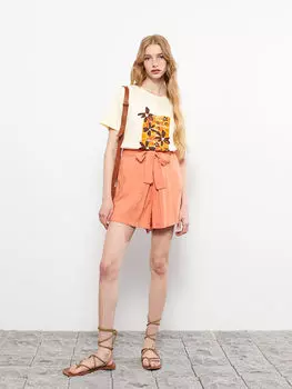 Удобные однотонные женские шорты из поплина с эластичной резинкой на талии LCW Casual