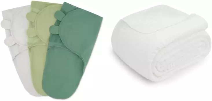 Удобные пеленальные одеяла Cubs и муслиновое одеяло White Queen в комплекте Comfy Cubs