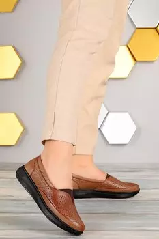 Удобные повседневные туфли для мам на специальном гелевом каблуке Y12 Woggo, норка