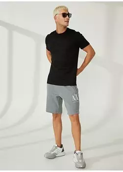 Удобные серые мужские спортивные шорты 8NZSPA 3930-BROS BC09 HTR GREY Armani Exchange, серый