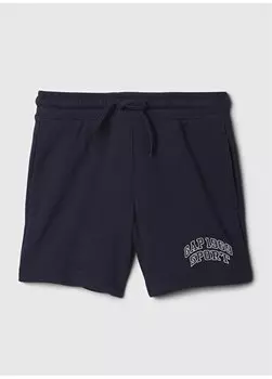 Удобные темно-синие шорты для мальчиков с эластичной резинкой на талии 408417002 Gap, темно-синий