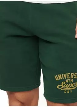 Удобные темно-зеленые мужские шорты M7110437A27E_ATHLETIC COLL GRAPHIC Superdry