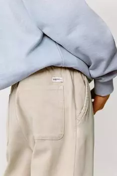 Удобные текстурированные брюки ZARA, песочный