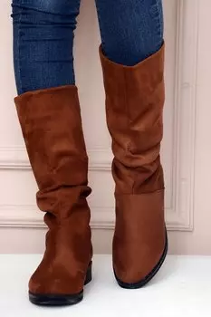 Удобные женские ботинки с теплой подкладкой и шнурком A112-20Синие замшевые Pembe Potin