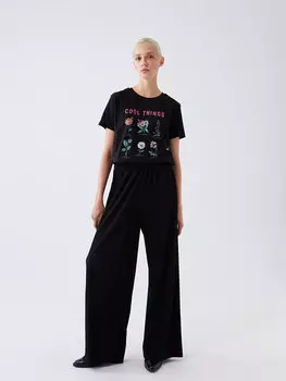 Удобные женские брюки с эластичной резинкой на талии XSIDE, новый черный