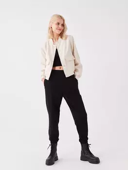 Удобные женские спортивные штаны для бега с эластичной резинкой на талии LCW Casual, черный