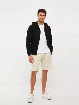 Удобный мужской спортивный кардиган с капюшоном LCWAIKIKI Basic, новый черный