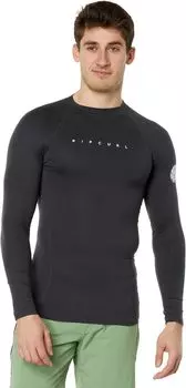 УФ-футболка с длинными рукавами Dawn Patrol Performance Rip Curl, цвет Black Marle