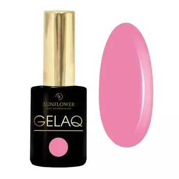 УФ-гибридный лак, № 134 Летний розовый Gelaq, SUNFLOWER