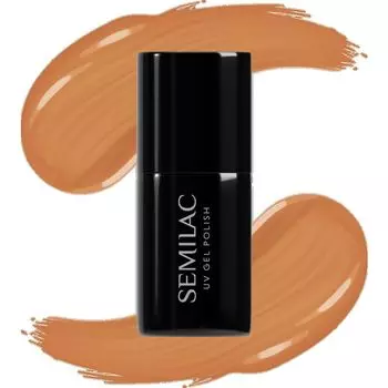 УФ-лак для ногтей 416 Golden Hour Orange Semilac, 7 ml