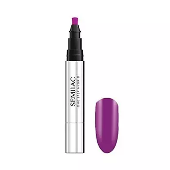 УФ-лак для ногтей One Step 3в1 Гиацинт Фиолетовый 3 мл, Semilac
